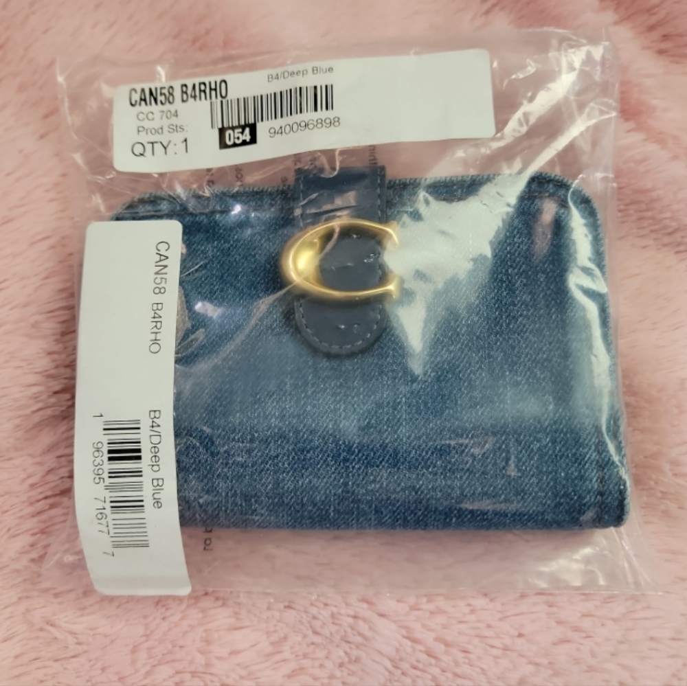 Coach Tabby Denim Wallet - Picture 2 of 12